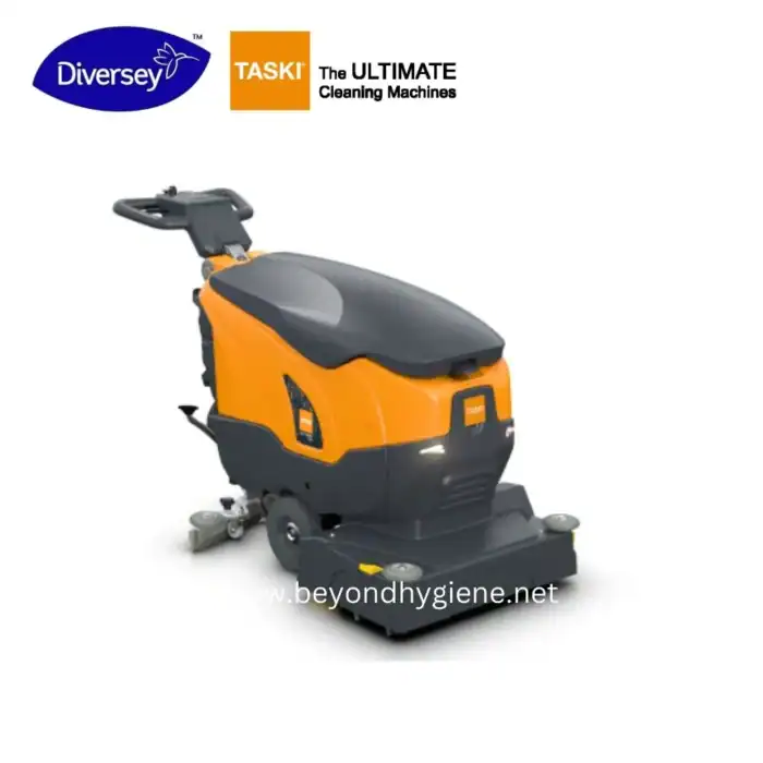 Diversey TASKI cleaning machine tailored for hygiene and sanitation in Asia, designed for efficient and high-quality cleaning solutions by Beyond Hygiene.
