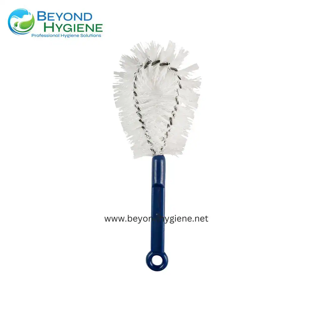 UTILITY BRUSH (#889) Brush cleaning tool with white bristles, used for hygiene maintenance and cleaning.