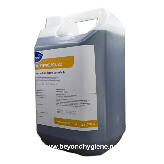 Disinfectant hard surface cleaner concentrate for commercial and institutional use, ideal for cleaning floors, walls, and surfaces in healthcare, hospitality, and industrial environments.