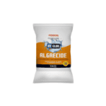 Algaecide chemical powder for water treatment, 1kg package, used to control algae growth in pools and industrial water systems.