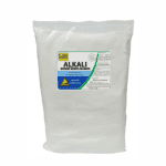 ALKALI laundry detergent booster for whites, heavy-duty cleaning, industrial laundry use, corrosion warning, Beyond Hygiene Asia.