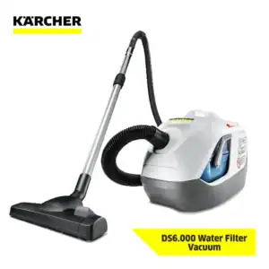 K?rcher DS6.000 Water Filter Vacuum cleaner for industrial hygiene and clean environments, designed for effective dust and water collection, ensuring high standards of hygiene and cleanliness for commercial spaces.