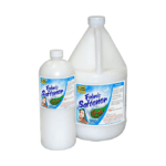 Clean fabric softener in large bottles for laundry use, perfect for commercial and industrial cleaning.