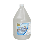 Power clean sink declogger liquid drain line remover, non-corrosive, effective drain unblocker, industrial cleaning chemical for sinks and drains.