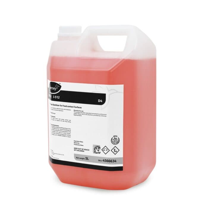 Sanitizer for food-contact surfaces, 5L, hygiene, disinfectant, hand sanitizer, industrial cleaning, Beyond Hygiene Asia.