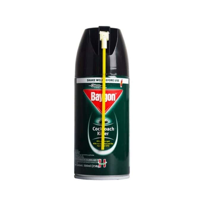 Baygon Cockroach Killer aerosol spray for effective pest control, quick action, and safe use, ideal for keeping homes and businesses free from cockroaches and pests.
