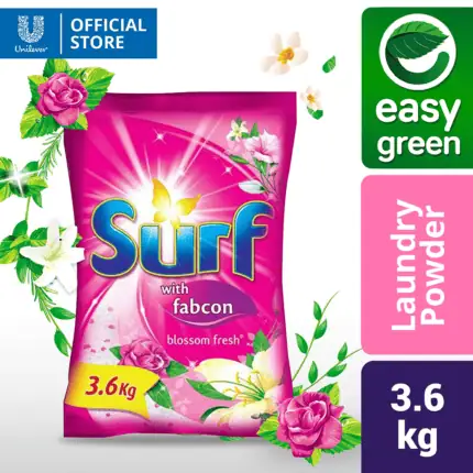 Surf Powder Detergent Blossom Fresh 3.6kg Pouch
