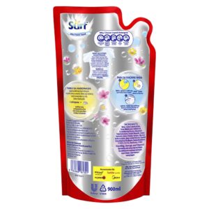 Surf Cherry Blossom Laundry Liquid Detergent 900ml Pouch