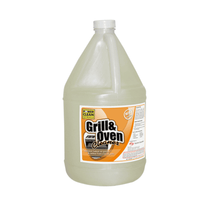 Power Clean Grill & Oven Cleaner, industrial-strength degreaser for grills and ovens, highly effective for kitchen cleaning and sanitation, suitable for professional and commercial use.