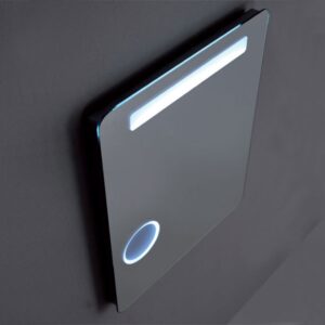 VANITA CASA Bathroom Accessories Mirror BRA 8060006S VANITA CASA Mirror Collection Lybra EDP Code 10094-00011 Article BRA 8060006S Description Backlit Led Mirror Details : Backlit LED lighting Mirror thickness : 5mm Backlit 3x magnifying backlit mirror Safety PVC filmbacking Rounded Corners Infrared sensor with dimmer option Defogger function with red light on/off switch, 220V, CE, IP44 Optional : Bluetooth with Vibration Speaker Size : 800 x 600 mm Specifications Features • Backlit LED lighting • Infrared sensor • 5mm mirror thickness • Backlit 3X magnifying mirror with 3000K or 6000K • Dual White Lighting with two-way switch • Safety film backing • Defogger Function with red light ON / OFF switch • LED temperature color 6000K • 220V, CE, IP44 • Rounded Corners • Size : 800H x 600 mm x Ø 120 mm