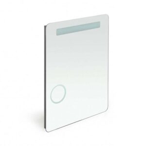 VANITA CASA Bathroom Accessories Mirror BRA 8060006S VANITA CASA Mirror Collection Lybra EDP Code 10094-00011 Article BRA 8060006S Description Backlit Led Mirror Details : Backlit LED lighting Mirror thickness : 5mm Backlit 3x magnifying backlit mirror Safety PVC filmbacking Rounded Corners Infrared sensor with dimmer option Defogger function with red light on/off switch, 220V, CE, IP44 Optional : Bluetooth with Vibration Speaker Size : 800 x 600 mm Specifications Features • Backlit LED lighting • Infrared sensor • 5mm mirror thickness • Backlit 3X magnifying mirror with 3000K or 6000K • Dual White Lighting with two-way switch • Safety film backing • Defogger Function with red light ON / OFF switch • LED temperature color 6000K • 220V, CE, IP44 • Rounded Corners • Size : 800H x 600 mm x Ø 120 mm
