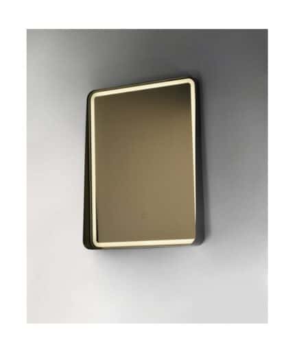 High-end illuminated mirror with LED lighting for modern bathrooms and skincare routines.