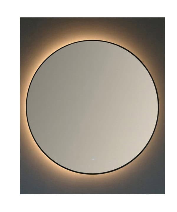 product_20211110-024145_618b3169987ae Clean, modern round mirror with backlit LED lighting for bathroom or interior decor.
