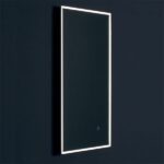 Automatic Hand Sanitizer Dispenser Wall Mount in Modern Design with LED Highlight.