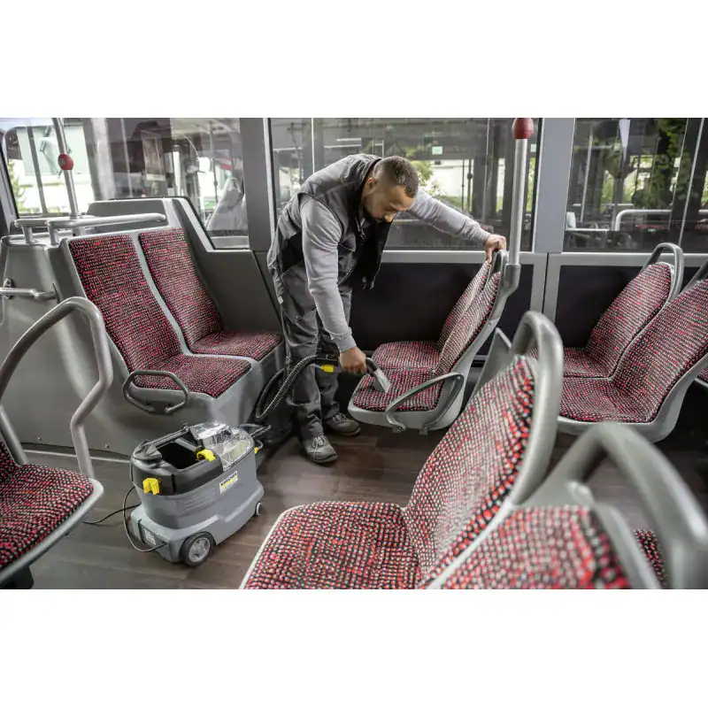 puzzi-8-1-eu (5) Disinfecting bus seats with professional cleaning equipment at Beyond Hygiene Asia.