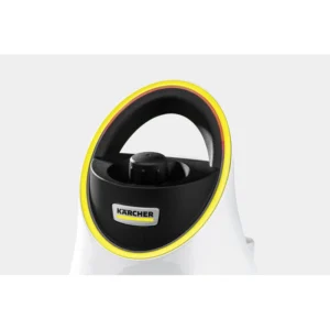 Karcher handheld steam cleaner with yellow and black accents, designed for deep cleaning and sanitizing surfaces. Compact and versatile for home and commercial use.