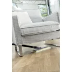 Cleaning and disinfecting sofa with floor steam cleaner at Beyond Hygiene Asia, specializing in commercial and residential cleaning services, upholstery sanitation, and eco-friendly hygiene solutions.