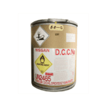 Dichloroisocyanurate chemical container for industrial disinfecting and hygiene solutions.