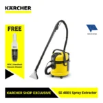 Karcher se 4001 spray extractor industrial vacuum cleaner European-made durable cleaning equipment for commercial and industrial hygiene solutions.