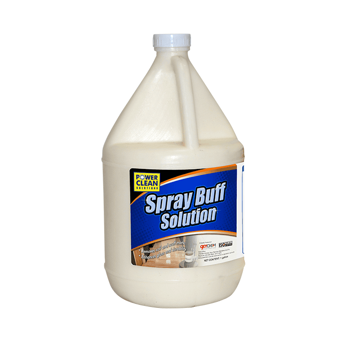 Spray buff solution for floor polishing and maintenance, disinfectant and cleaning supplies from Beyond Hygiene Asia.