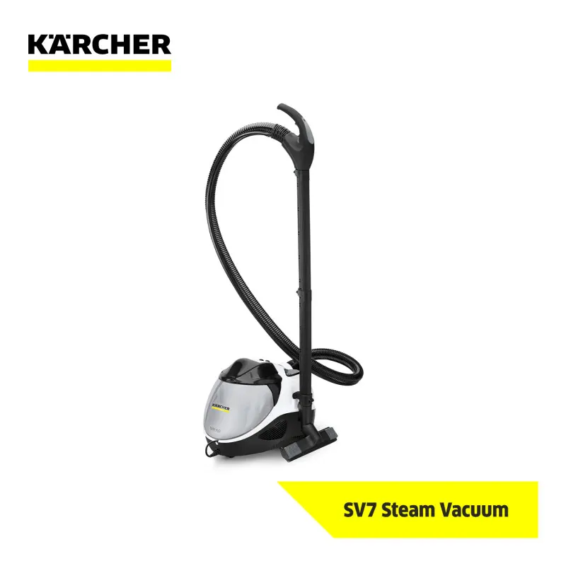 Kärcher SV7 Steam Vacuum industrial cleaning machine for commercial hygiene, effective deep cleaning solution, premium quality equipment for sanitation needs.