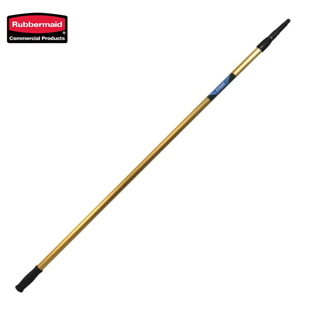 1 Rubbermaid cleaning tool with a long handle for commercial cleaning, made of durable materials, ideal for janitorial and hygiene maintenance.