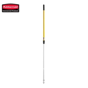 Extendable cleaning tool with ergonomic handle, ideal for hygiene maintenance and sanitation, suitable for commercial cleaning environments.