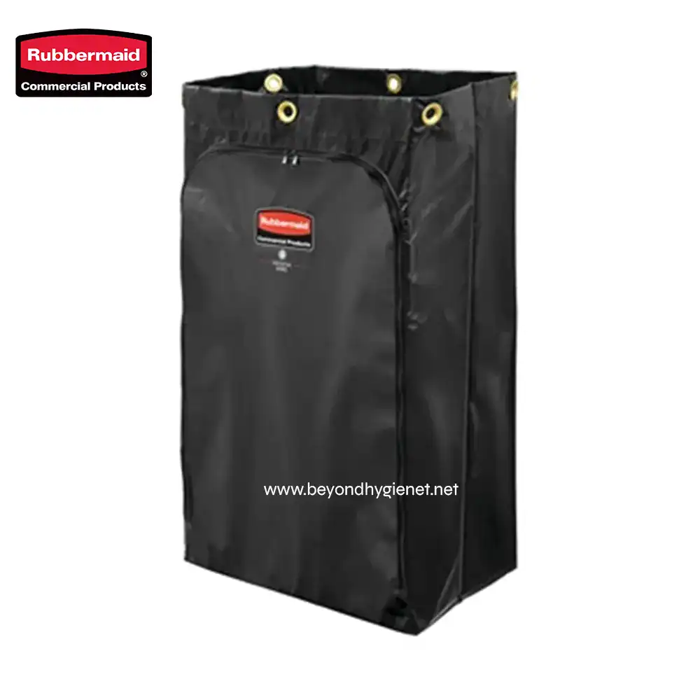 1 Rubbermaid bulk waste disposal bag for commercial cleaning and hygiene supply storage.