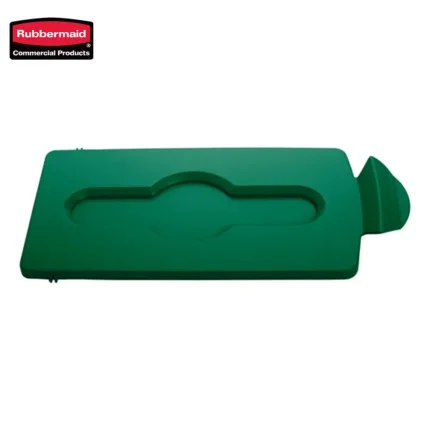 Rubbermaid toilet seat cover dispenser, green plastic hygienic bathroom accessory for public restrooms, durable and easy to use, maintains cleanliness and hygiene standards.