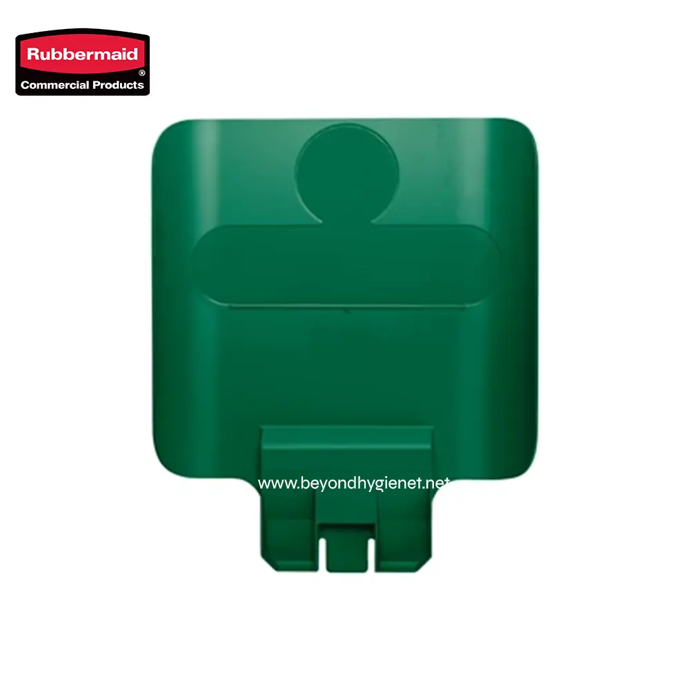 1 Reusable Green Toilet Seat Cover Dispenser for Hygiene and Sanitation, ideal for public restrooms and commercial spaces.