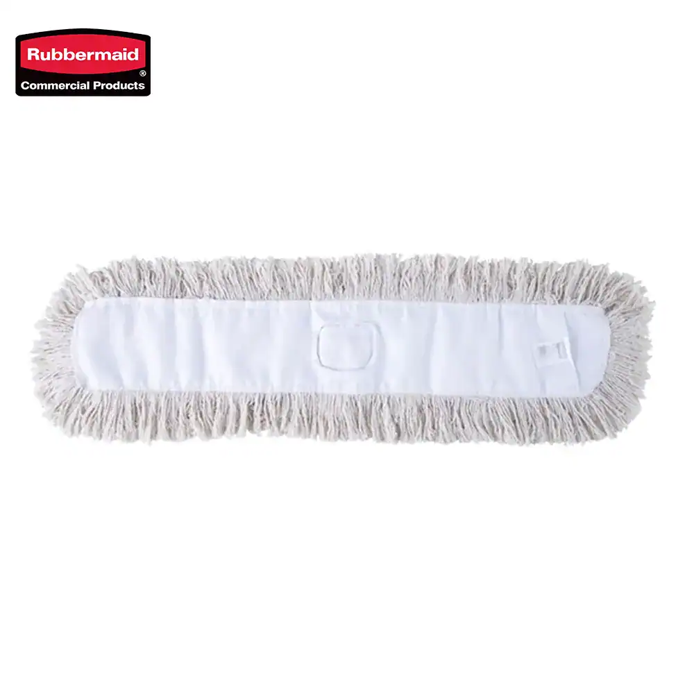 1 Microfiber flat mop pad for commercial cleaning, durable and washable, compatible with various floor cleaning systems. Ideal for maintaining hygiene in commercial and industrial spaces.