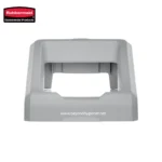 Rubbermaid commercial toilet seat cover dispenser in grey for hygiene and sanitation.