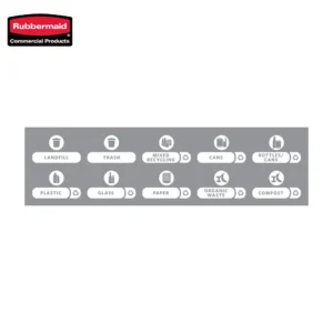 SLIM JIM® RECYCLING STATION WASTE STREAM LABEL KIT ENGLISH US