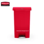 STREAMLINE® 13 GAL STEP-ON RESIN FRONT STEP RED