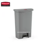 Rubbermaid commercial trash can for effective waste management in hygiene-conscious environments. Durable, sleek design ideal for high-traffic areas in Asia.