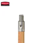Rubbermaid commercial cleaning tool, metal handle with threaded grey connector, used for hygiene and sanitation purposes in Asian markets.