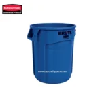 Rubbermaid Blue Waste Bin for Commercial Hygiene and Waste Management.