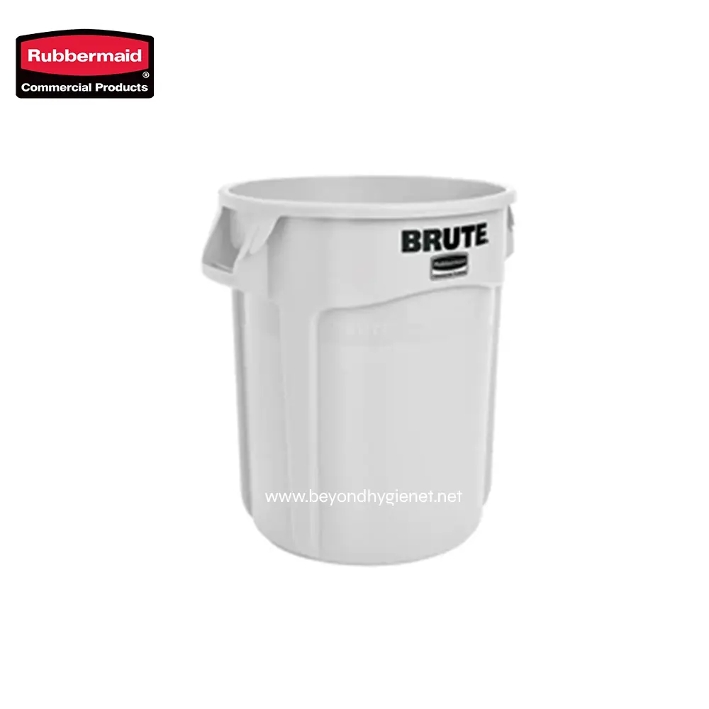 1 Rubbermaid commercial trash bin for hygiene and waste management in public and commercial spaces.