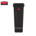 Rubbermaid commercial paper towel dispenser, durable black wall-mounted hygiene product for clean, sanitary restrooms and public spaces.