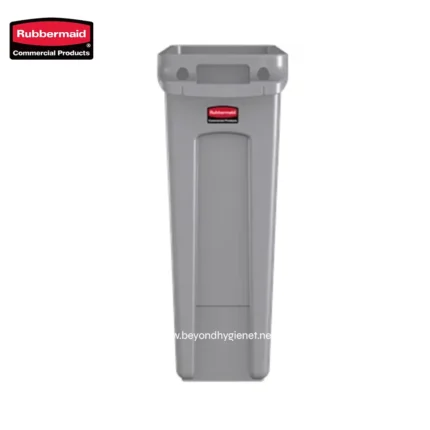 Rubbermaid commercial trash receptacle for hygiene and waste management in Asian facilities.