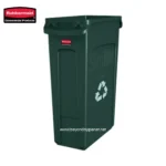 Recycling trash bin for waste management, durable green container for recycling in commercial settings, ideal for waste sorting and eco-friendly disposal at Beyond Hygiene Asia.