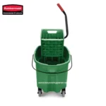 WAVEBRAKE® 35 QT SIDE PRESS BUCKET AND WRINGER, GREEN