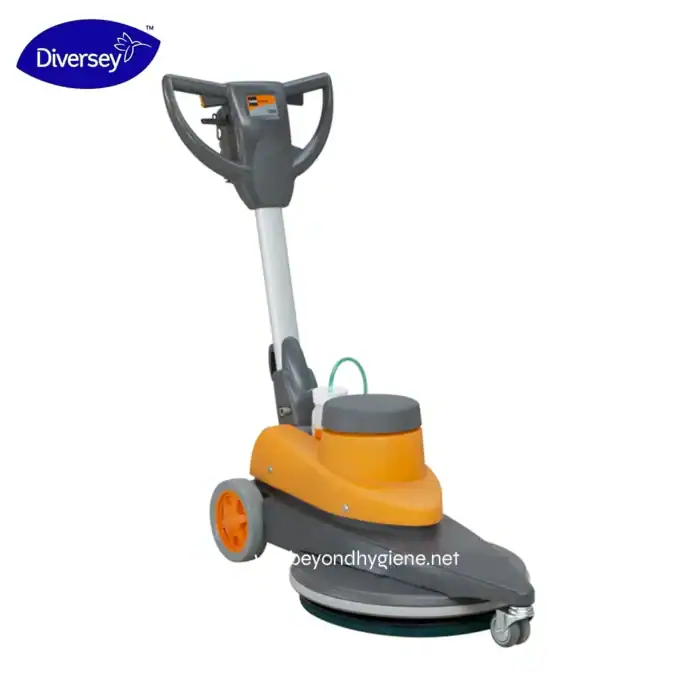 Sweeping machine, industrial floor scrubber, commercial cleaning equipment, heavy-duty floor cleaner, Beyond Hygiene Asia reliable cleaning machinery, efficient hygiene solutions for Asia markets, Disverey branded industrial sweeper.