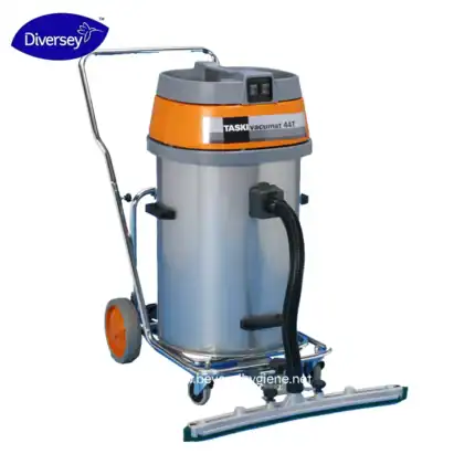 Vacuum cleaner for commercial cleaning, hygienic industrial vacuum, Beyond Hygiene Asia cleaning equipment, TASKI Vacumat 44T, professional hygiene and sanitation equipment for Asia markets.