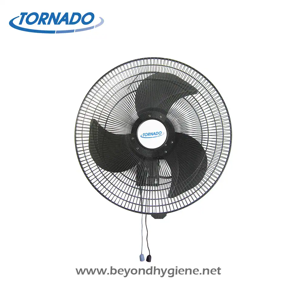 Tornado Compact Wall Mounted Fan TWF-18 Fans for commercial and industrial hygiene applications, ensuring air circulation and sanitation in various environments. Trusted hygiene equipment by Beyond Hygiene Asia.
