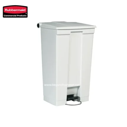 Rubbermaid commercial sanitary waste receptacle for effective trash disposal in hygiene-focused environments.