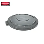 Rubbermaid commercial product lid for trash or recycling bins, durable gray plastic, designed for commercial hygiene and waste management solutions in Asian markets.