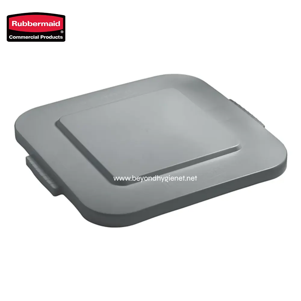 1 Rubbermaid commercial flat mop bucket with wringer for commercial cleaning and hygiene maintenance.