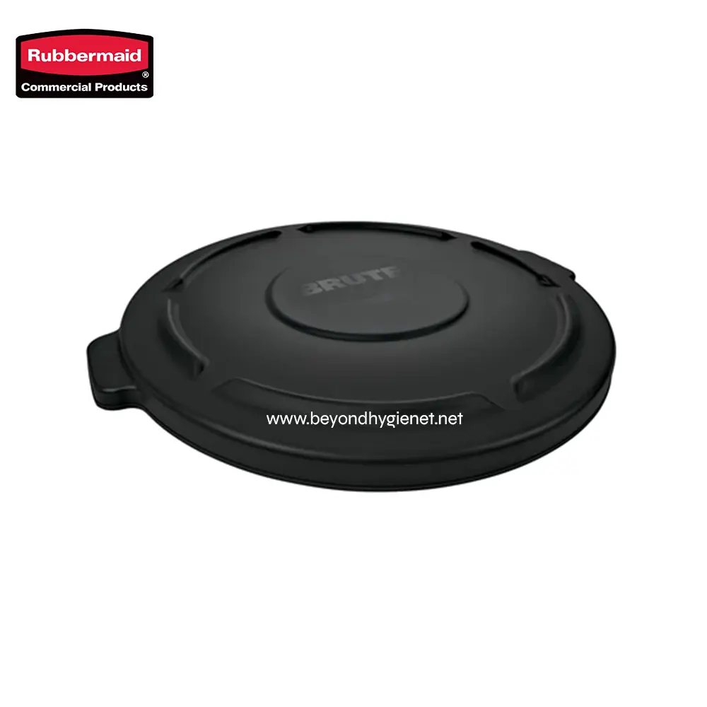 1 Rubbermaid commercial product floor drain cover, black, heavy-duty, anti-slip, durable, for industrial and commercial cleaning, hygiene, and drainage needs.