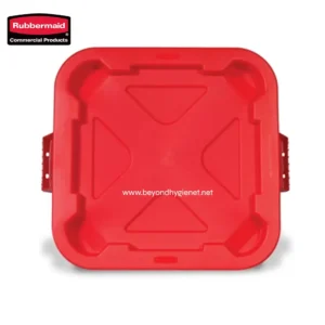 Rubbermaid red plastic cleaning caddy lid, durable and easy to clean, ideal for commercial cleaning supplies, part of professional sanitation equipment from Beyond Hygiene Asia.